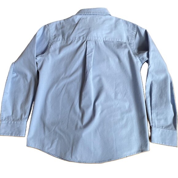 Cherokee Brand Boys Button Down Dress Shirt Blue Size M - Picture 2 of 11